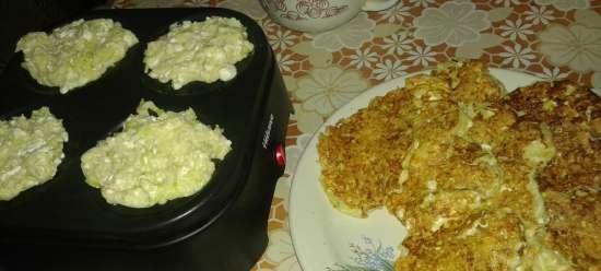 Frittelle di zucchine con ricotta e farina d'avena