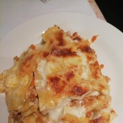 Lasagne with meat and mushrooms (Multicuisine DeLonghi)