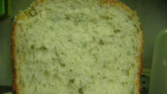 Pane con tè verde (macchina per il pane)