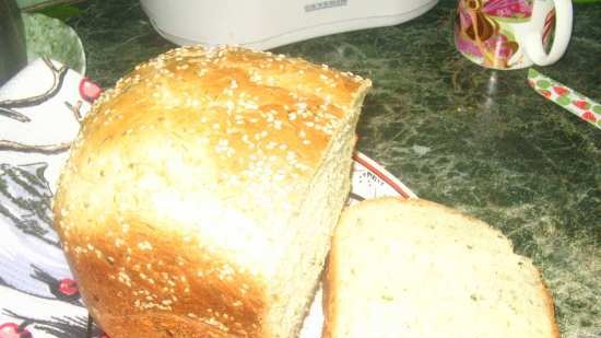 Pane con tè verde (macchina per il pane)