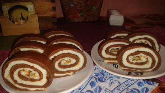 Rotllo de galetes, al forn amb farcit