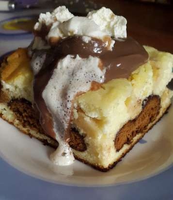 Tarta de queso con pan de jengibre