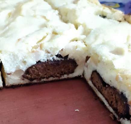 Tarta de queso con pan de jengibre