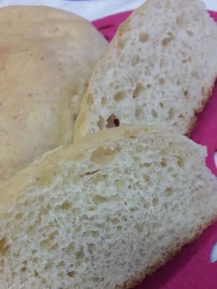 Ciabatta (kneading in a bread machine)