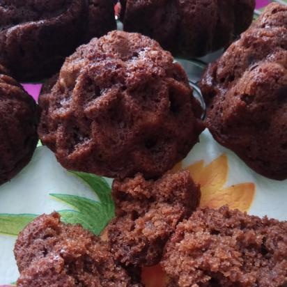 Chocolade-sinaasappel magere muffin