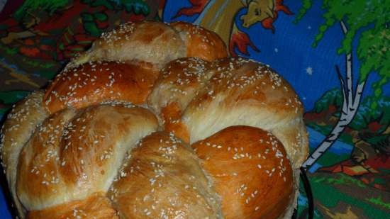 Pan de la amistad en el cumpleaños del sitio.