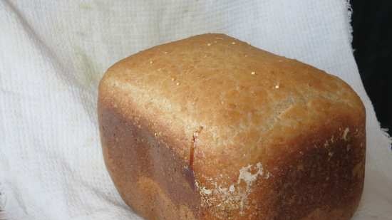 Baryatinsky wheat-buckwheat sourdough bread in a Bork-X800 bread maker