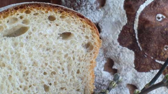 Wheat-rye bread on desem