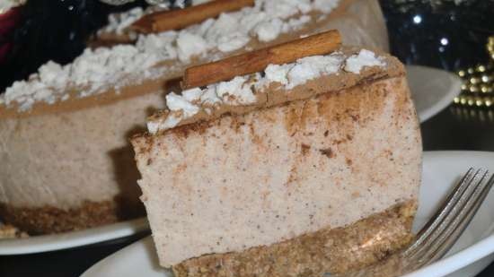 Torta di Natale con cannella e speculazione (Zimtweihnachtstorte mit Spekulatius).