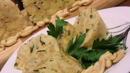 Budino di pane natalizio della Turingia o dell'Alta Franconia (Thueringer oberfraenkischer serviettenkloss)