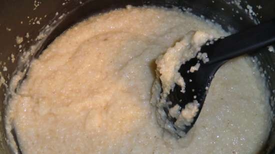 Sopa de arroz con hígado de conejo para niños y papilla de trigo (olla a presión + estufa)