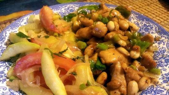 Gongbao Jiding or Chicken with Peanuts in Chinese