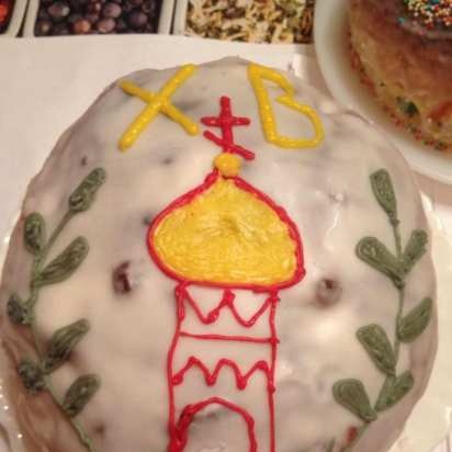 Examples of decorating Easter cakes and Easter