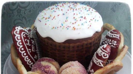 Kulich con Myasoedovskaya en el horno (clase magistral)