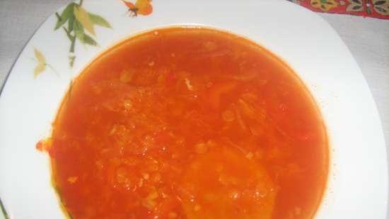 Masur Dal - sopa de lentejas rojas (marca 701 multicocina)