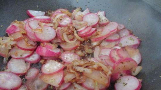 Fried radish