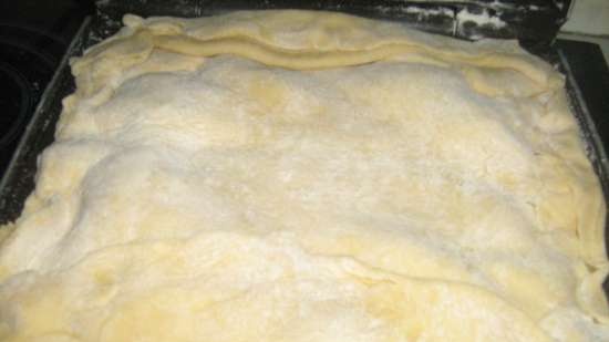 Yeast-free dough for pies (in a sandwich maker) and pizza