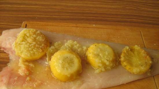 Cod roll na may lemon confit gamit ang sous vide na teknolohiya