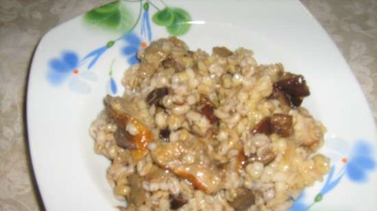 Orzo perlato (orzo perlato con funghi, cipolle e carote)