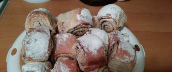 Dough patties with oatmeal and rye flour