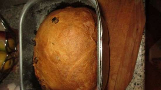 Kulich in una macchina per il pane senza problemi