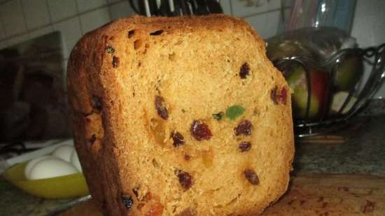 Kulich in una macchina per il pane senza problemi