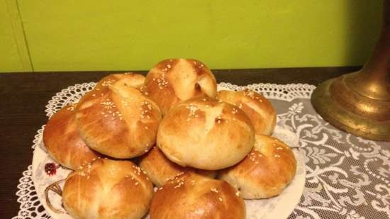 Pretzeli buns