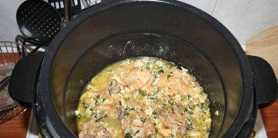 Oyakodon (Japanese Japanese) at opsyonal na Intsik na manok (Brand 37501 multicooker)