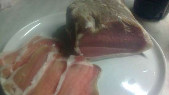 Jamón curado en seco