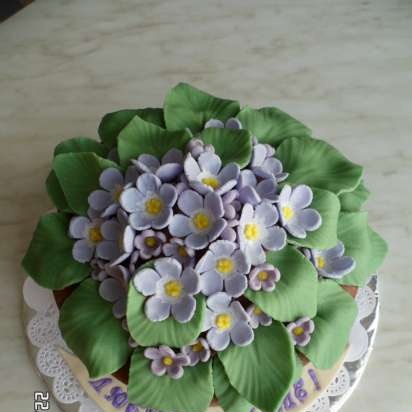 Mga cake ng bulaklak