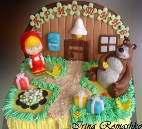 Torte basate sul cartone animato Masha e Orso