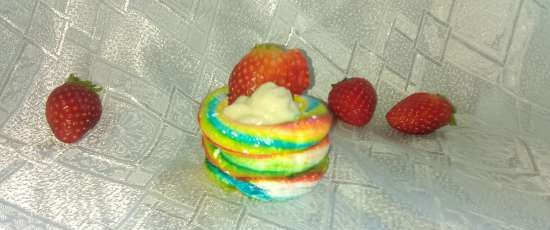 Rainbow meringue