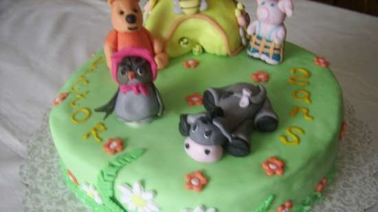 Torte basate sul cartone animato Winnie the Pooh e tutto, tutto, tutto