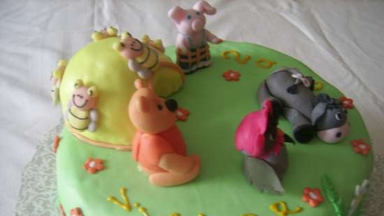 Torte basate sul cartone animato Winnie the Pooh e tutto, tutto, tutto