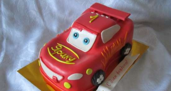 Cakes based on the cartoon Cars