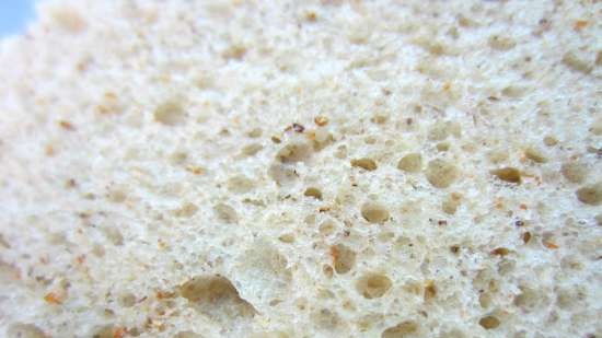 Sourdough dough on a long dough and brine from a mixture of flour and bran for khachapuri (bread, roll)