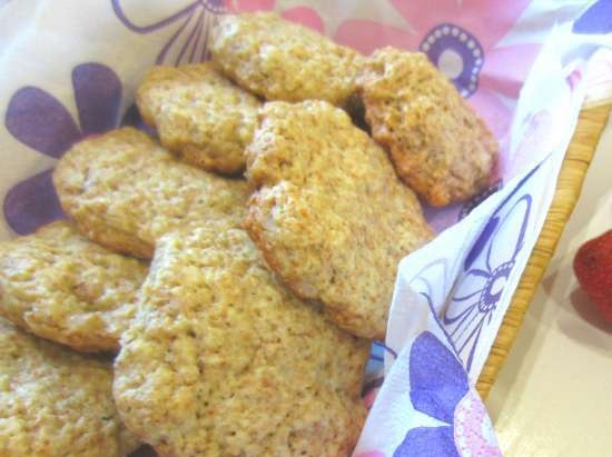 Oatmeal cookies na may hibla mula sa Ivan-tea