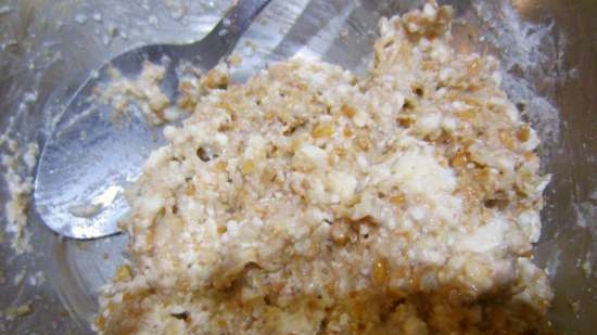 Ricotta con grano germogliato e mela