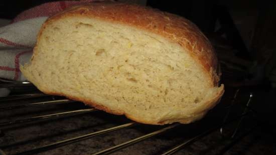 Pane di grano con zucchine e formaggio (al forno)