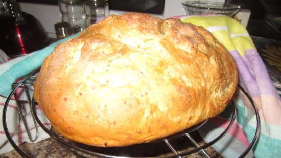 Pane di grano con zucchine e formaggio (al forno)