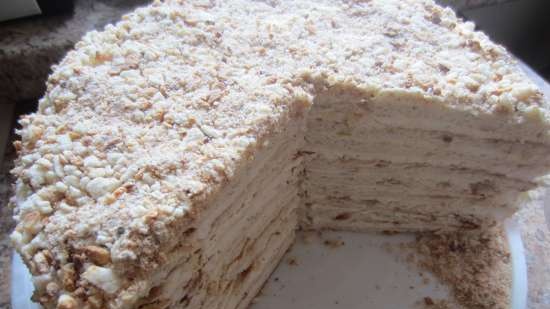 Layered Napoleon cake