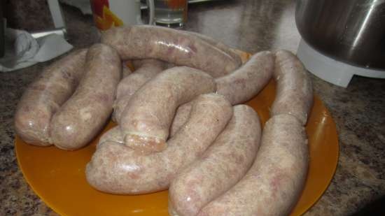 Machanka from Belarus. Step 1: Homemade sausage for machanka