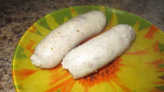 Machanka from Belarus. Step 1: Homemade sausage for machanka