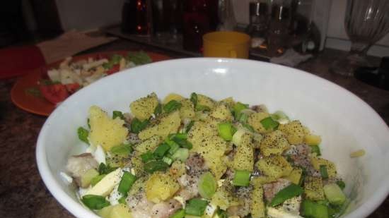 Noorse haring salade