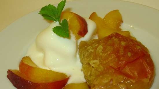 Peach and oatmeal toffee (delicious oatmeal)