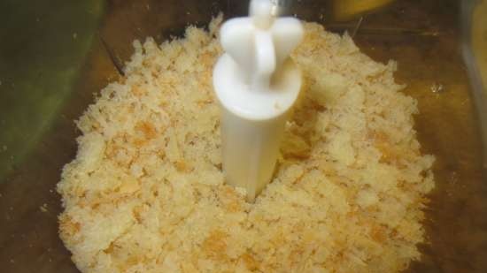 Budino di carote di pane bianco per bambini e adulti