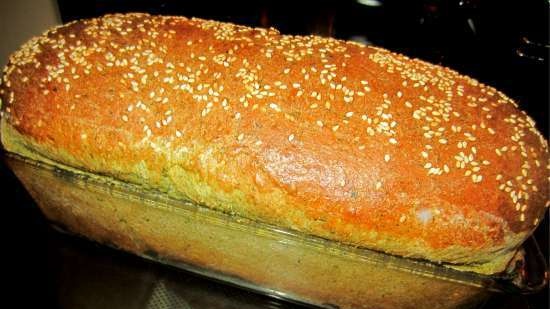 Pane Piselli verdi con spinaci e farina di piselli