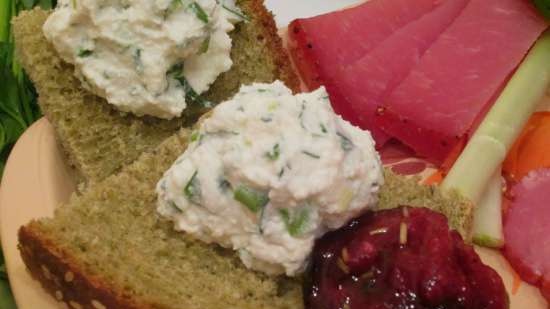 Pane Piselli verdi con spinaci e farina di piselli