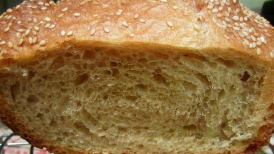 Pan con lavanda y miel de alforfón