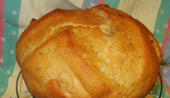 Pan con lavanda y miel de alforfón